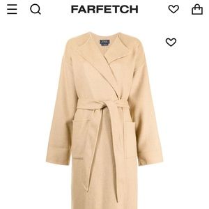 NWOT Polo Wool Wrap Coat